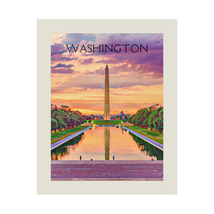 Washington D.C. City Painting Poster