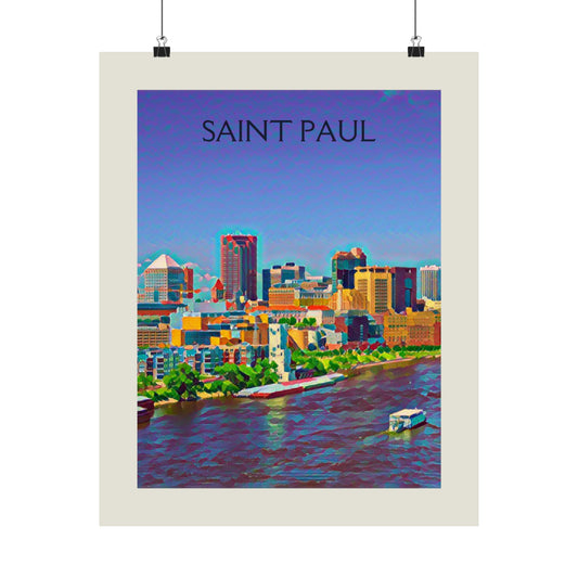 Saint Paul Minnesota City Painting Poster