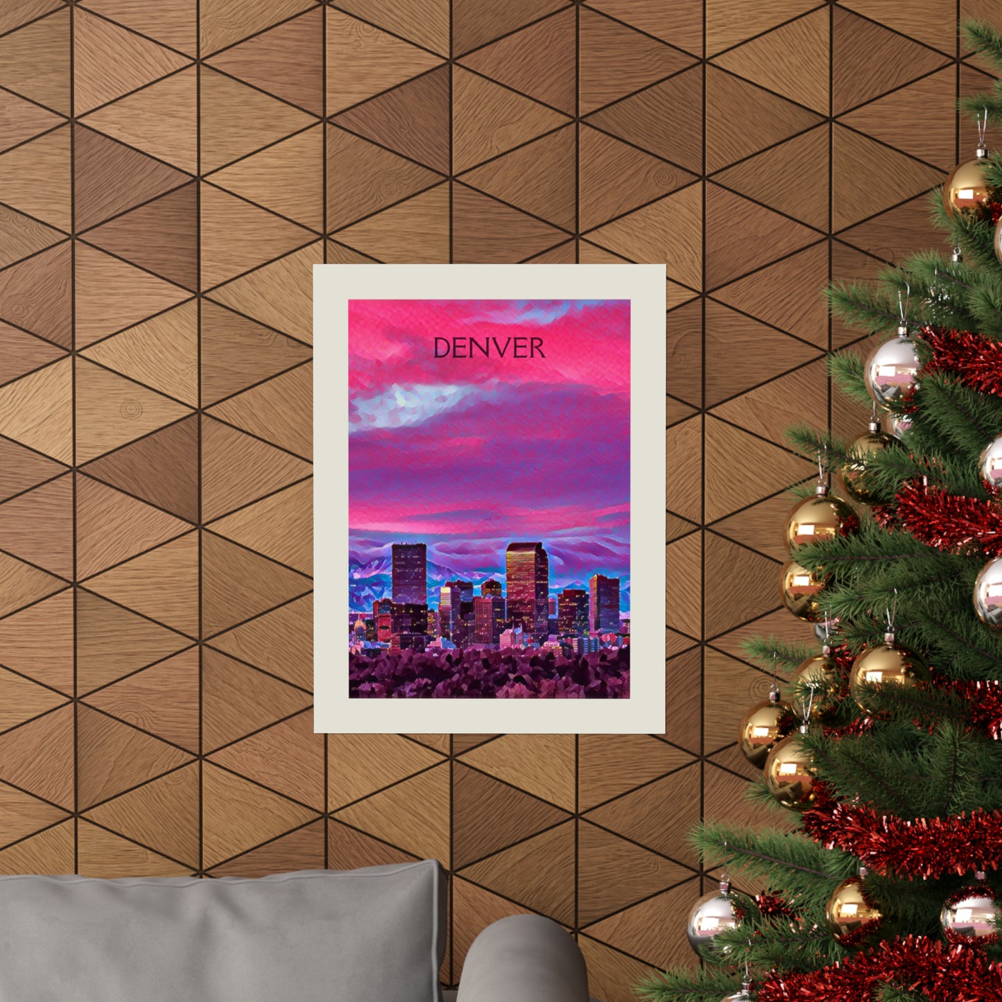 Denver Colorado City Painting Poster