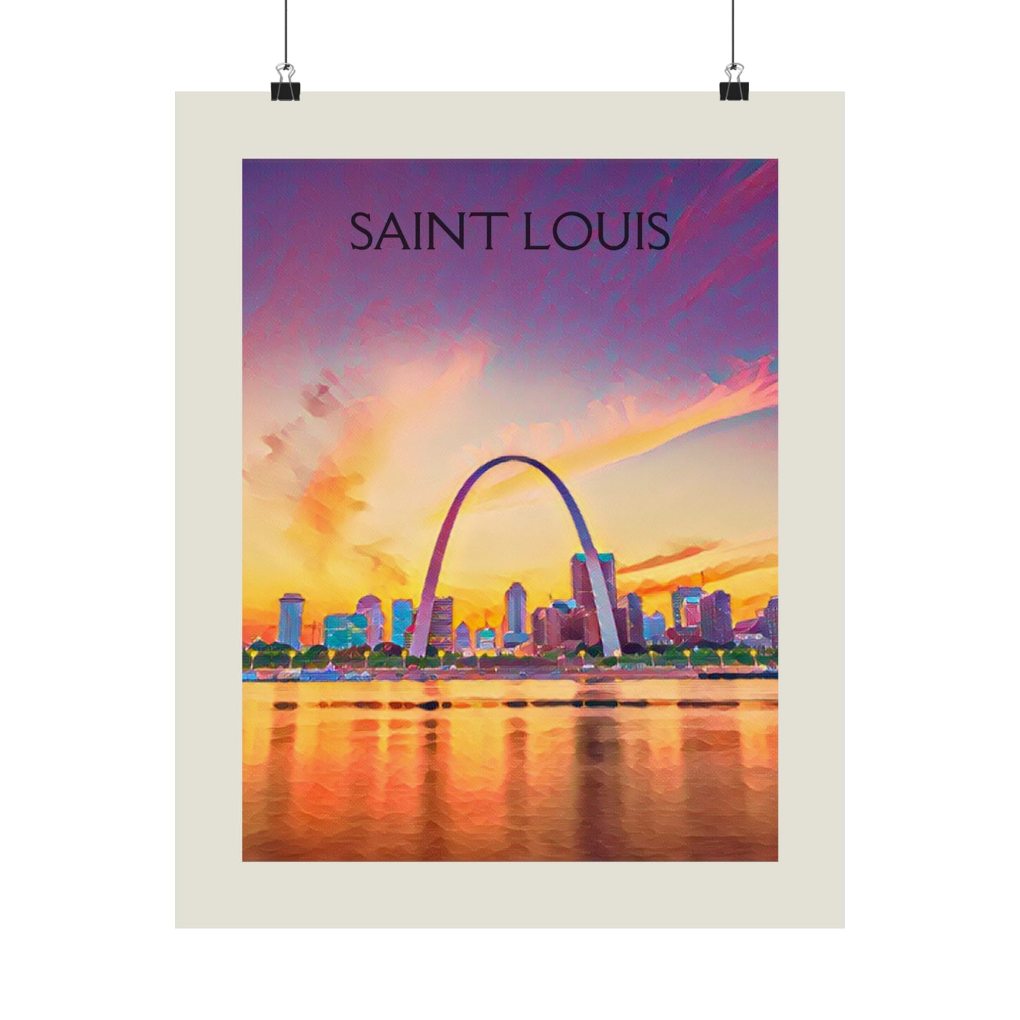 Saint Louis Missouri City Painting Poster