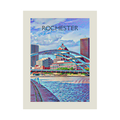 Rochester New York City Painting Poster