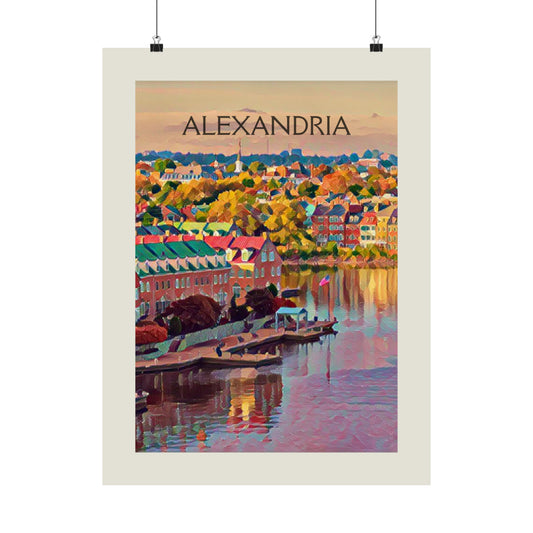 Alexandria Virginia City Painting Poster