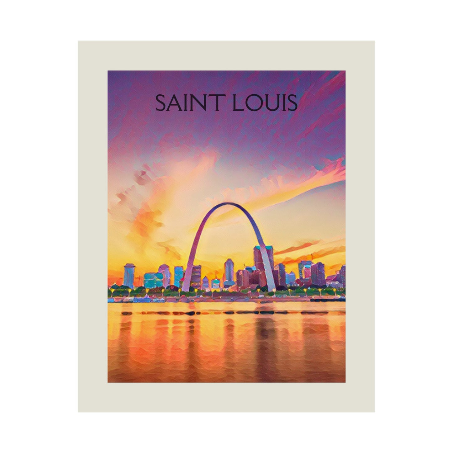 Saint Louis Missouri City Painting Poster