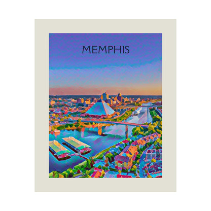 Memphis Tennessee City Painting Poster