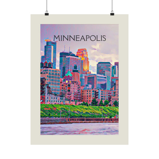 Minneapolis Minnesota City Painting Poster