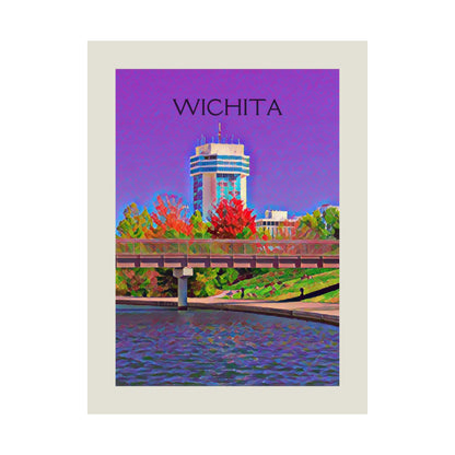 Wichita Kansas City Painting Poster