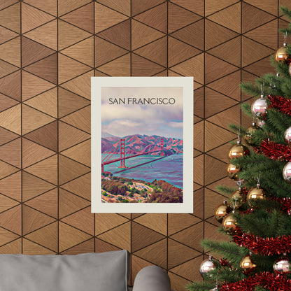 San Francisco California City Painting Poster