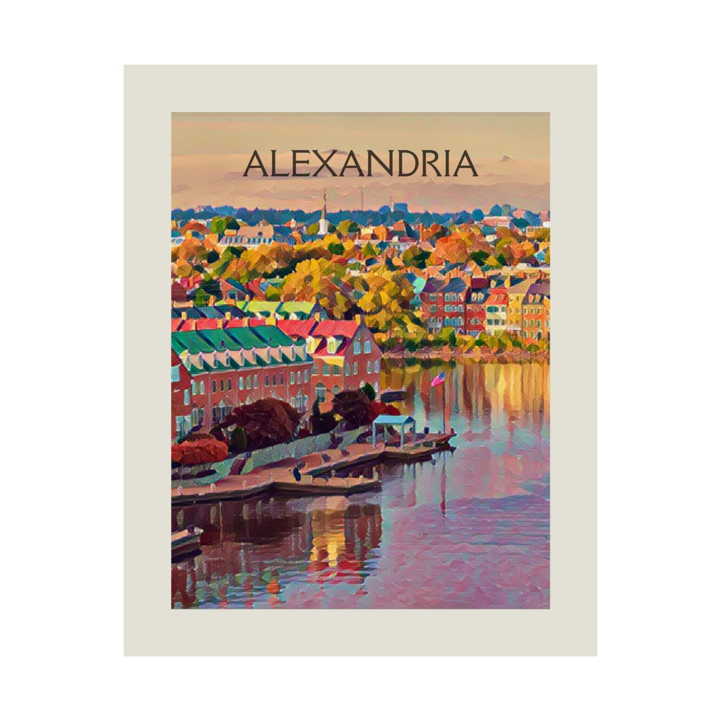 Alexandria Virginia City Painting Poster