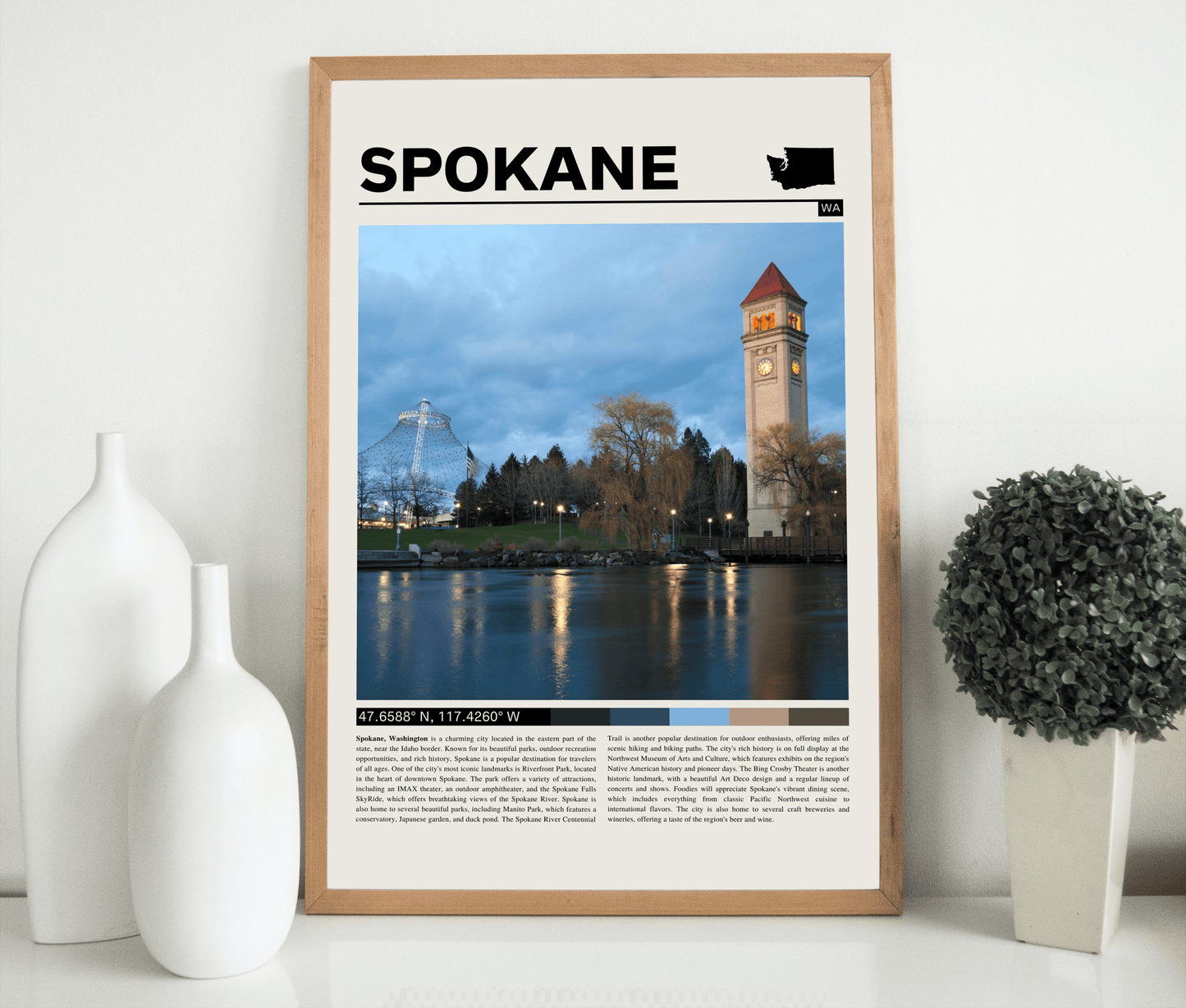 Spokane Washington Poster