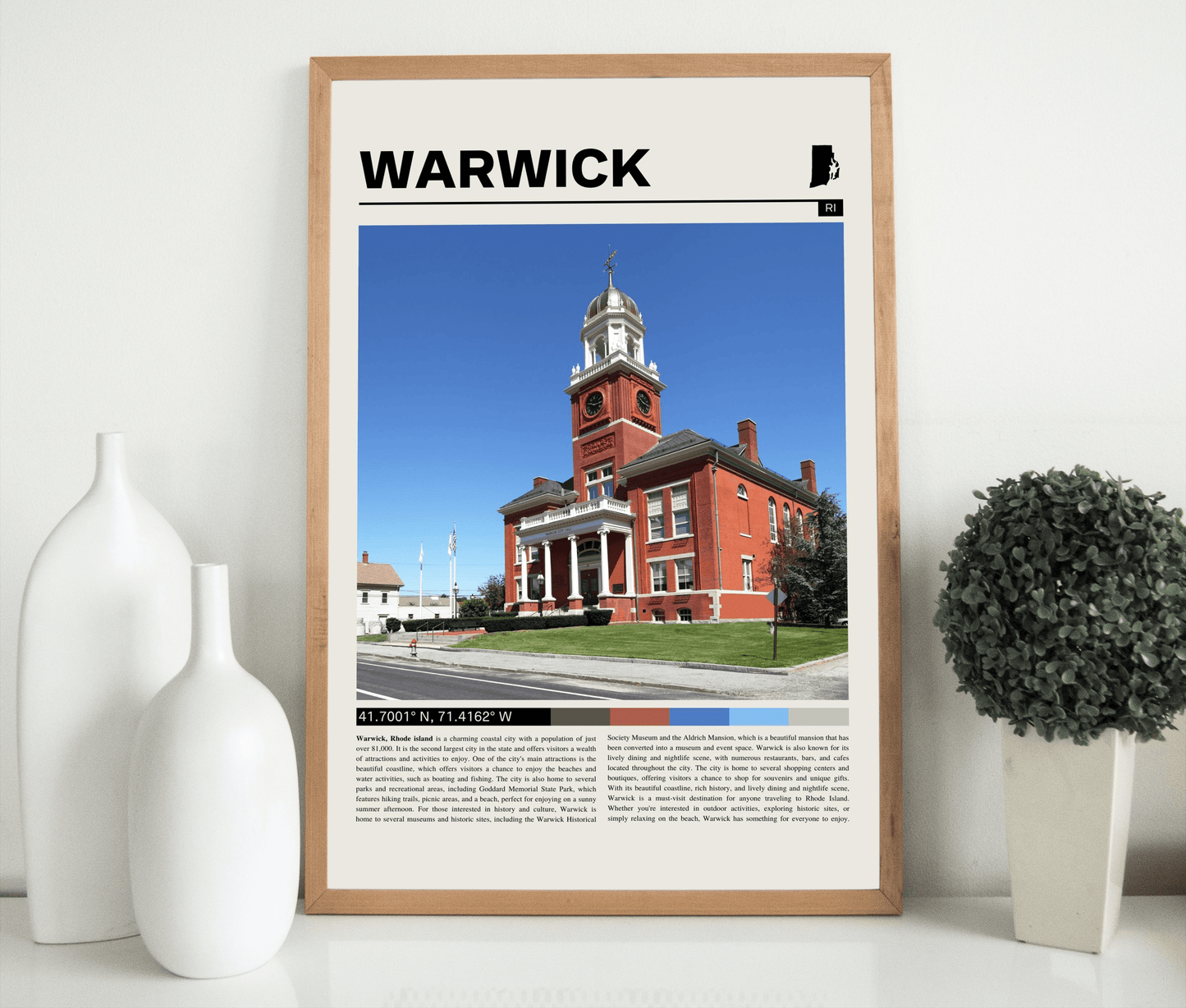 Warwick Rhode Island Poster