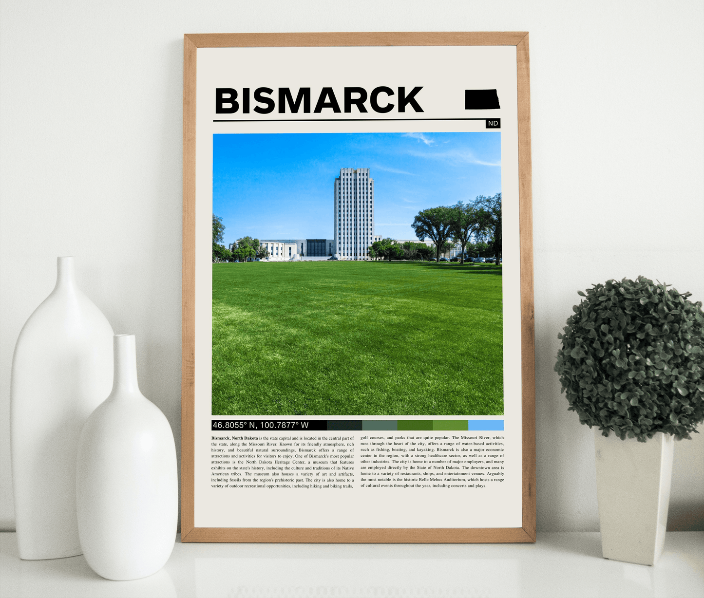 Bismarck North Dakota Poster