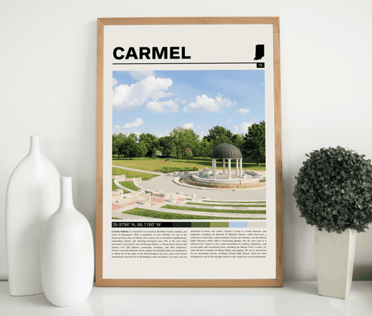 Carmel Indiana Poster