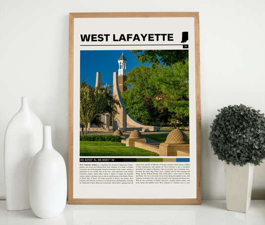 West Lafayette Indiana Poster