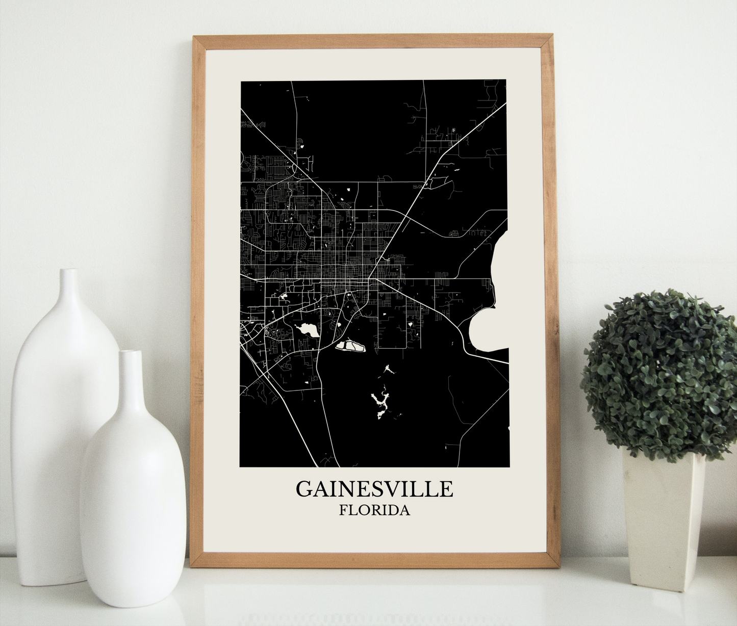 Gainesville Florida Map Print